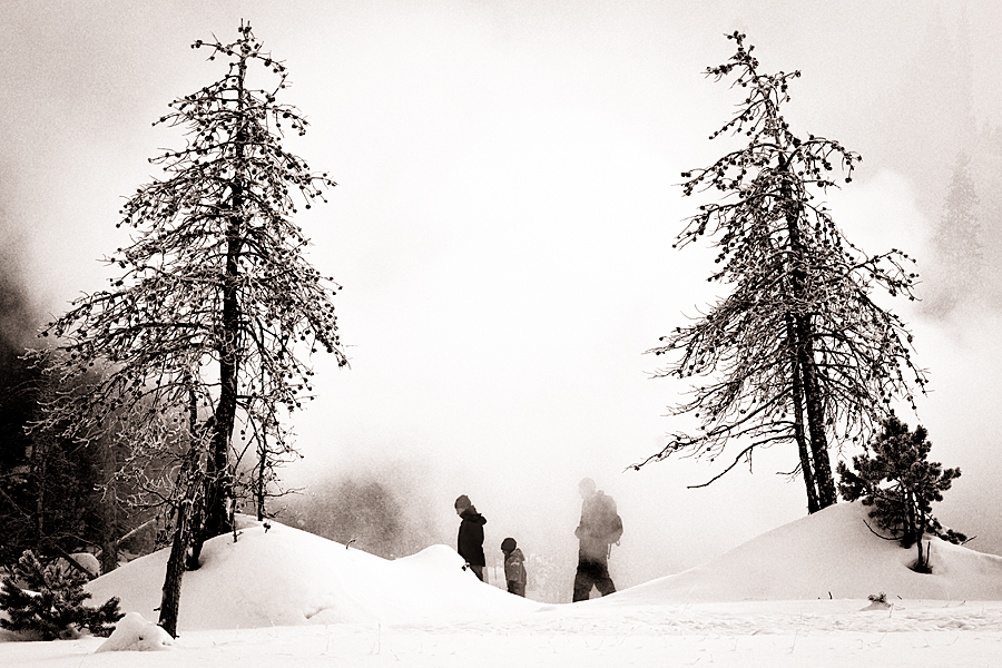 Winter Hiking at Old Faithful