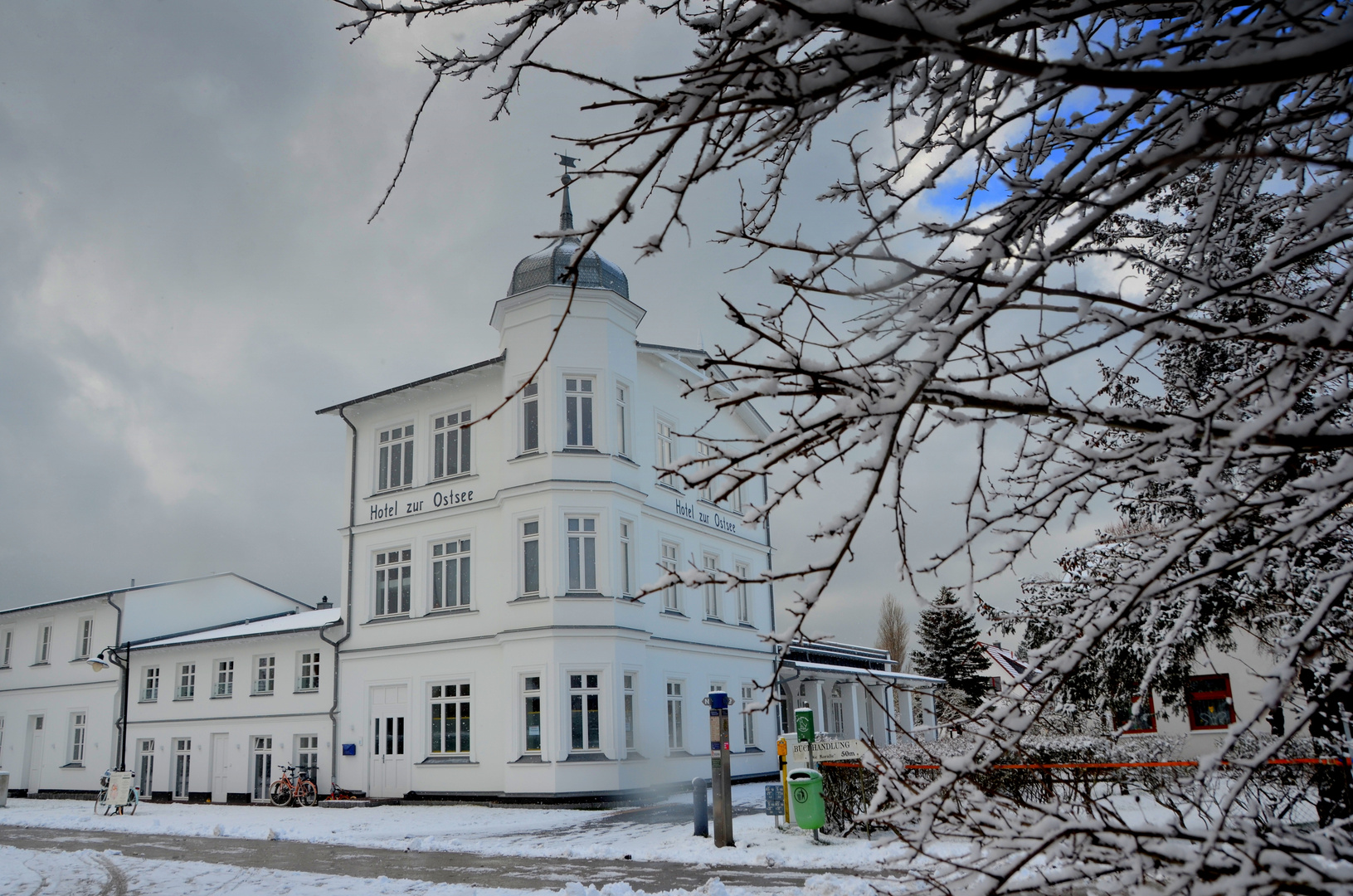 Winter, Hotel am Meer 