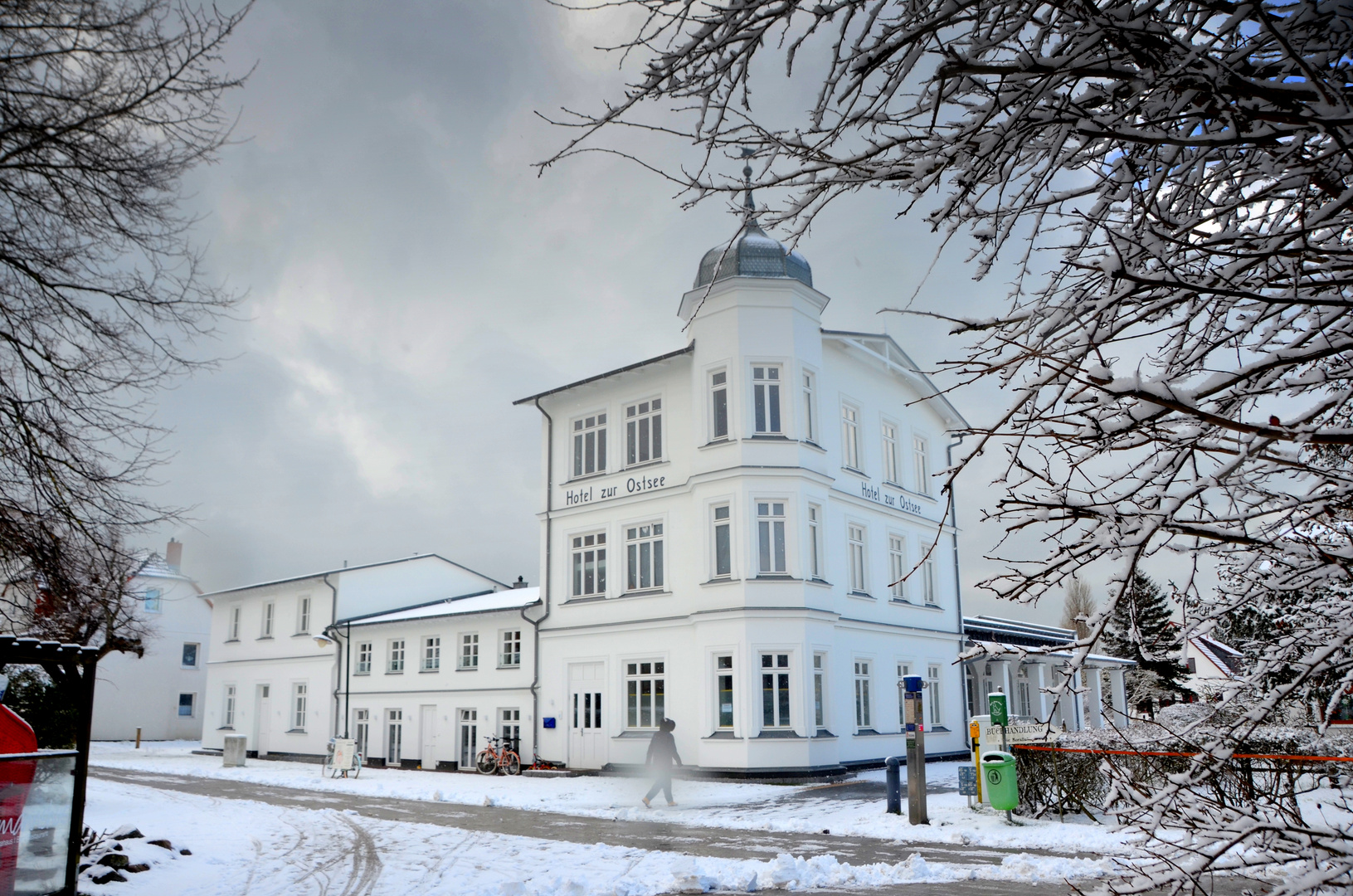 Winter, Hotel am Meer 