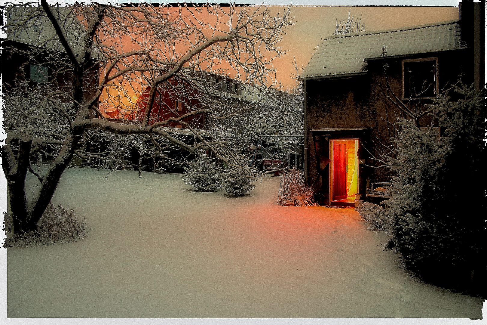 "Winter-Idylle in meinem Garten"