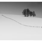 Winter im bayerischen Voralpengebiet