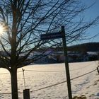 Winter im Bergischen Land - die Allee zum Jüppchen