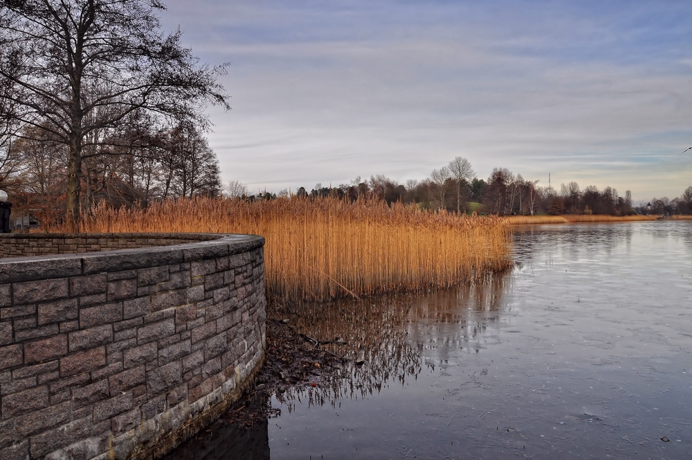 Winter im Britzer Garten von Berlin........