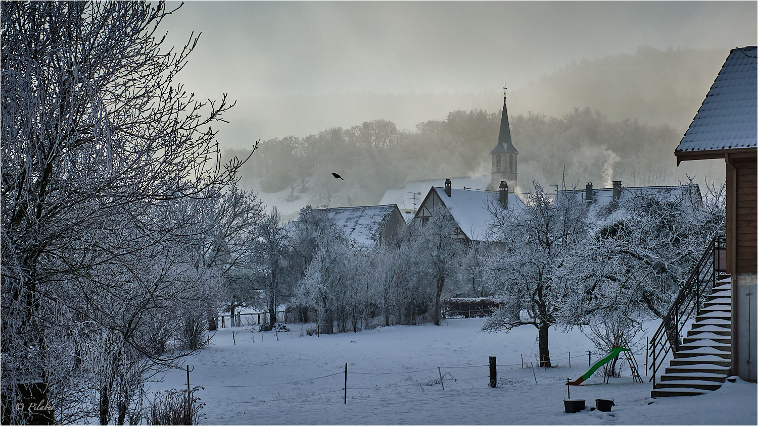 Winter im Dorf