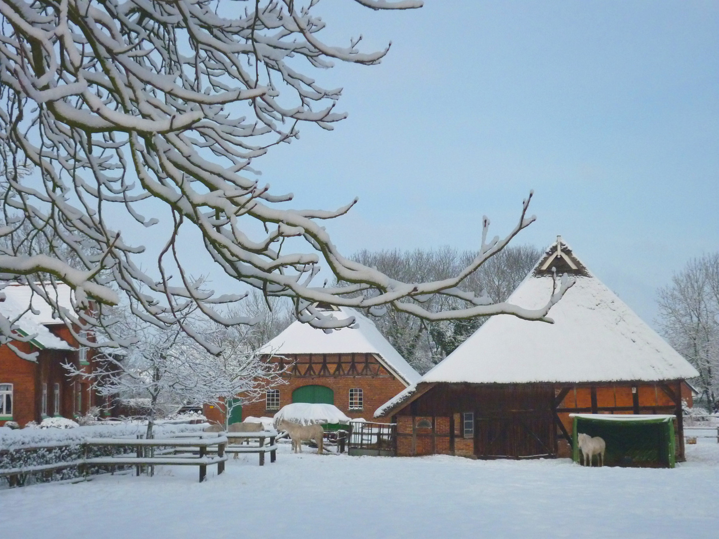 Winter im Dorf