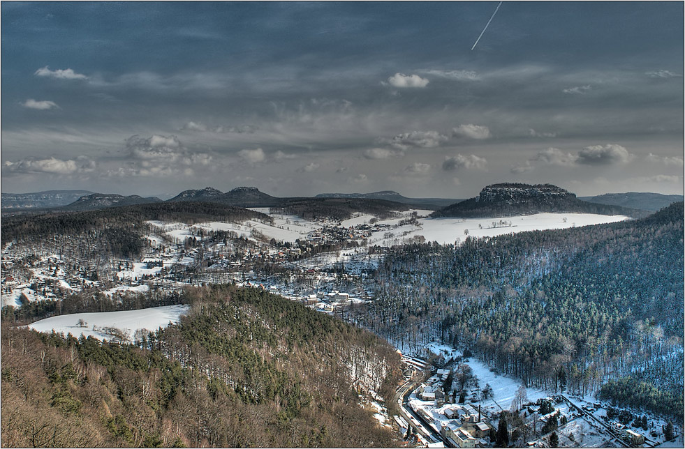 Winter im Elbsandsteingebirge