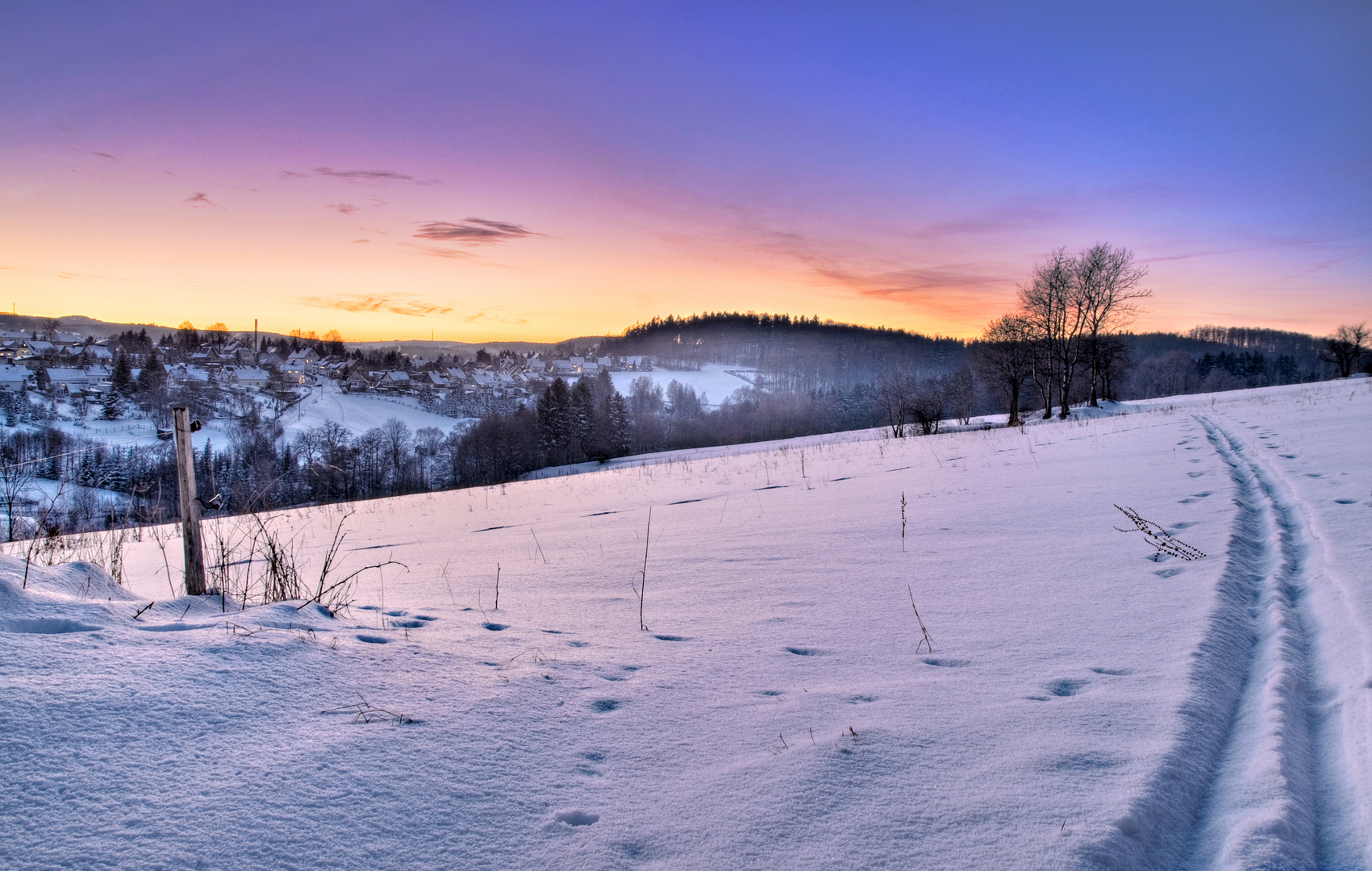 Winter im Erzgebirge