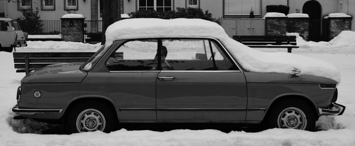 Winter im frankfurter Norden - Fahzeuge