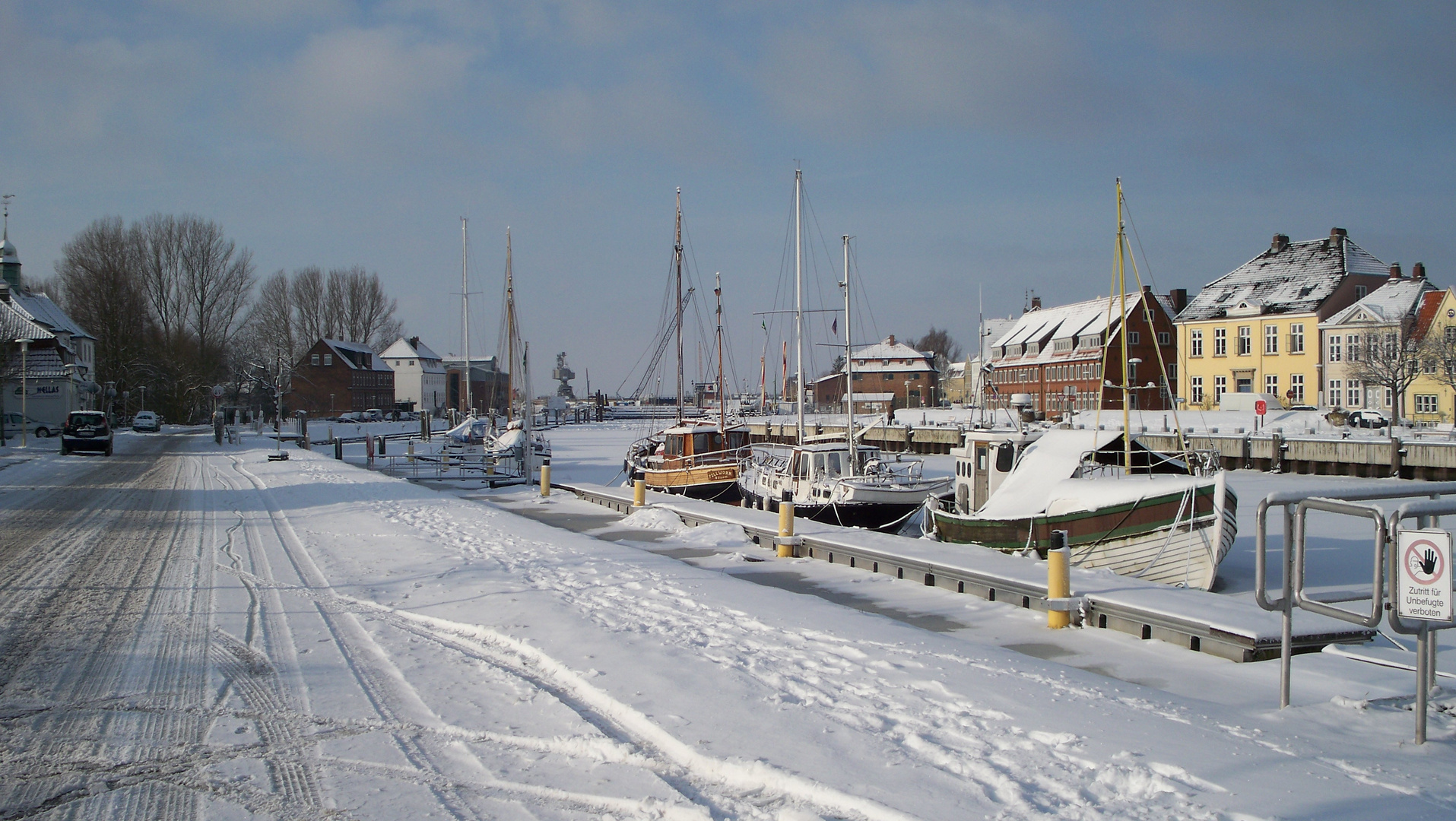 Winter im Glückstädter Hafen