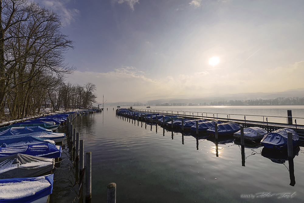 Winter im Hafen Niederuster