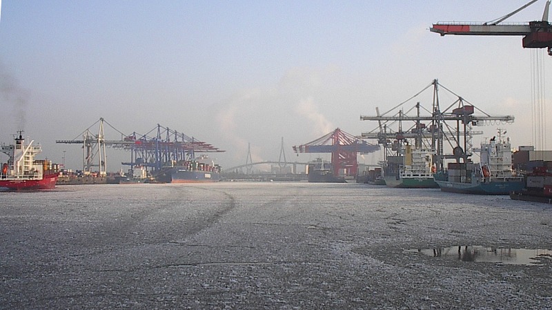 Winter im Hamburger Hafen (1)