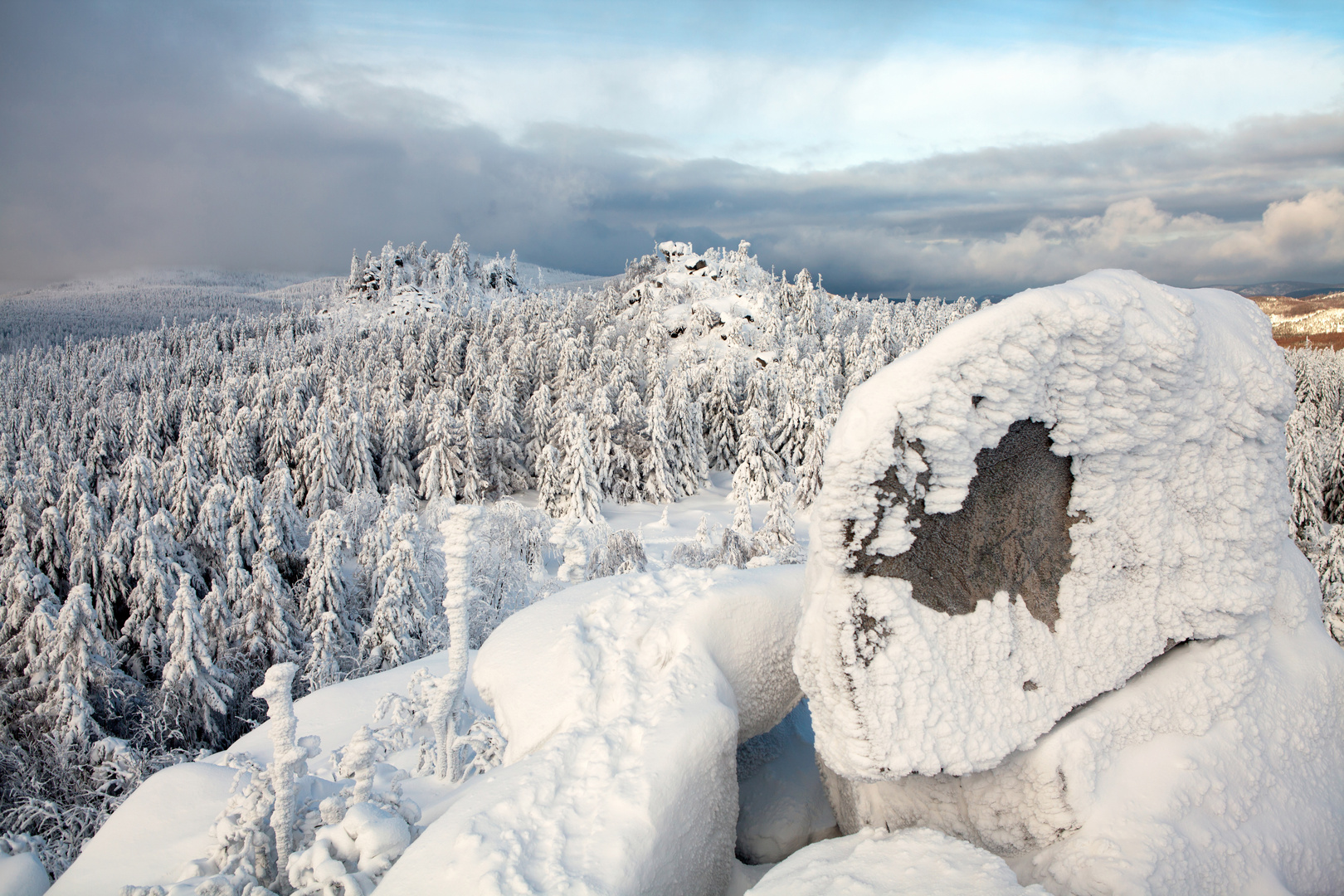 Winter im Harz (Blick von der Leistenklippe)