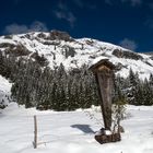 Winter im Herbst im Montafon (Östereich)