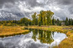 Winter im Herbst vor der Lower Schwabacher Landing