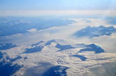 Winter im Hochgebirge, aus der Luft betrachtet (3) - Léman et Rhône