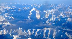 Winter im Hochgebirge, aus der Luft betrachtet (4) - Massif du Mont-Blanc
