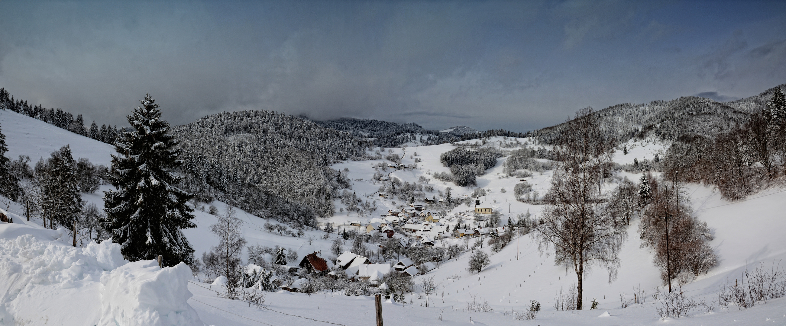 Winter im kleinen Wiesental (Raum Freiburg/Lörrach Baden-Würtemberg)