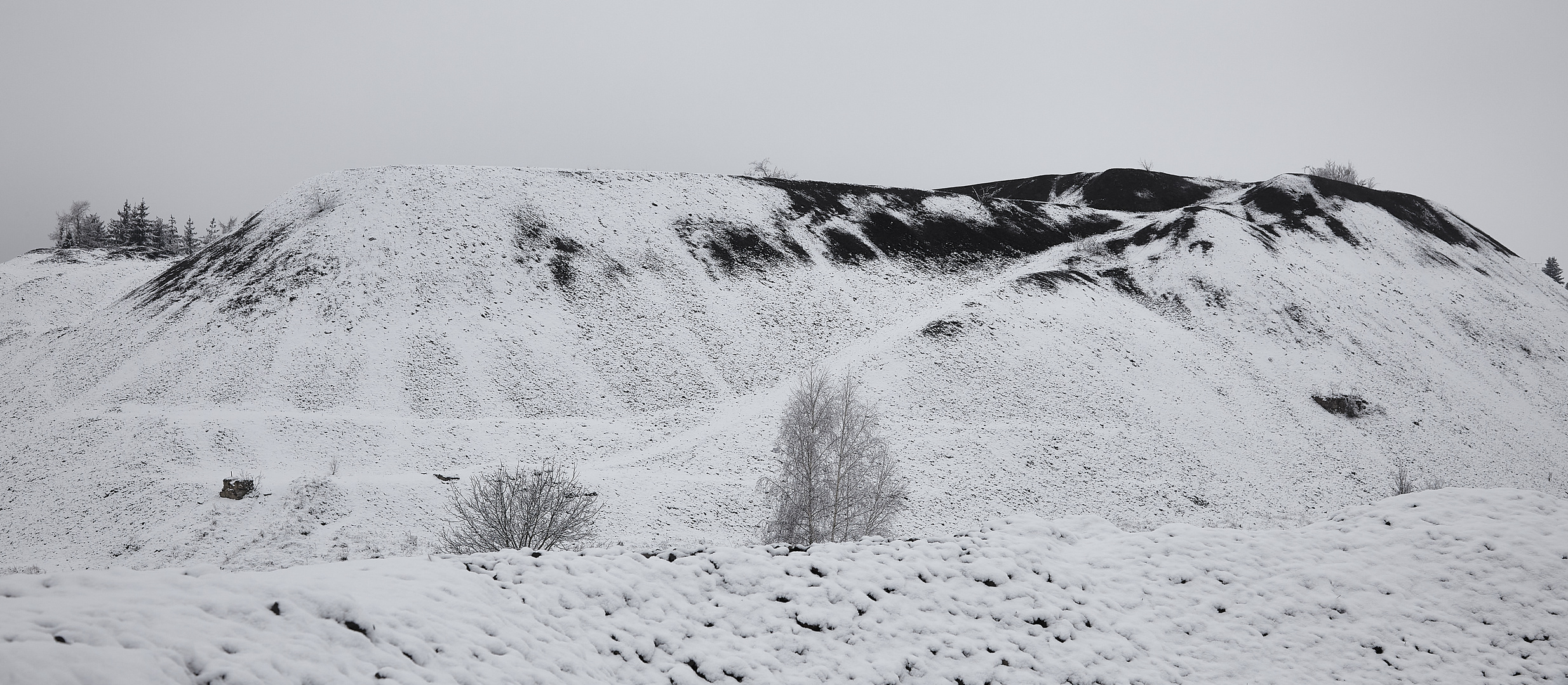 Winter im Mansfelder Land - Kupferschieferhalde in Kreisfeld