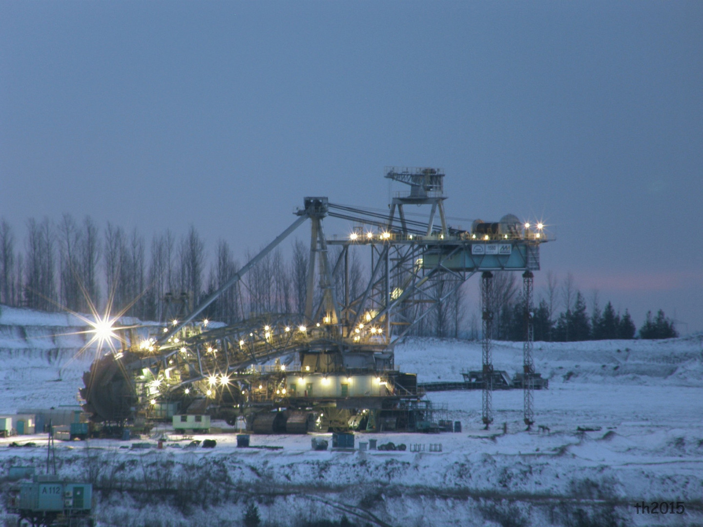 Winter im Revier - Bagger 1580