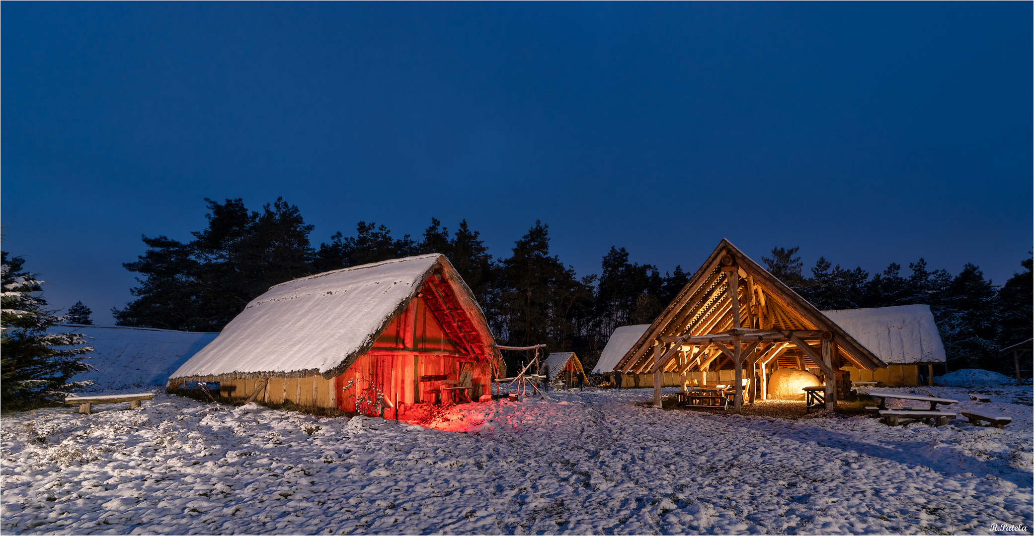 Winter im Steinzeitdorf