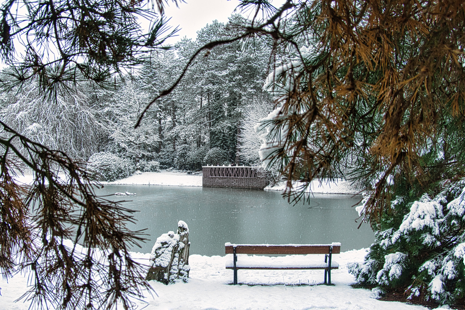 Winter im Südfriedhof Leipzig