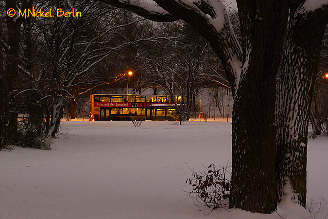 Winter im Volkspark Hasenheide in Berlin