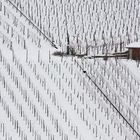 Winter im Weinberg - die Hütte mit der Leiter