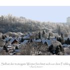 Winter im Wohngebiet