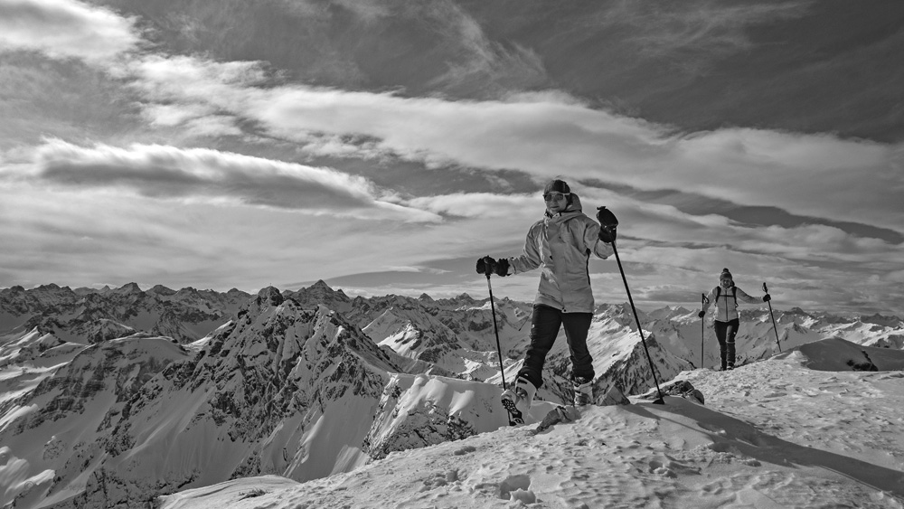 Winter in den Allgäuer Alpen ...