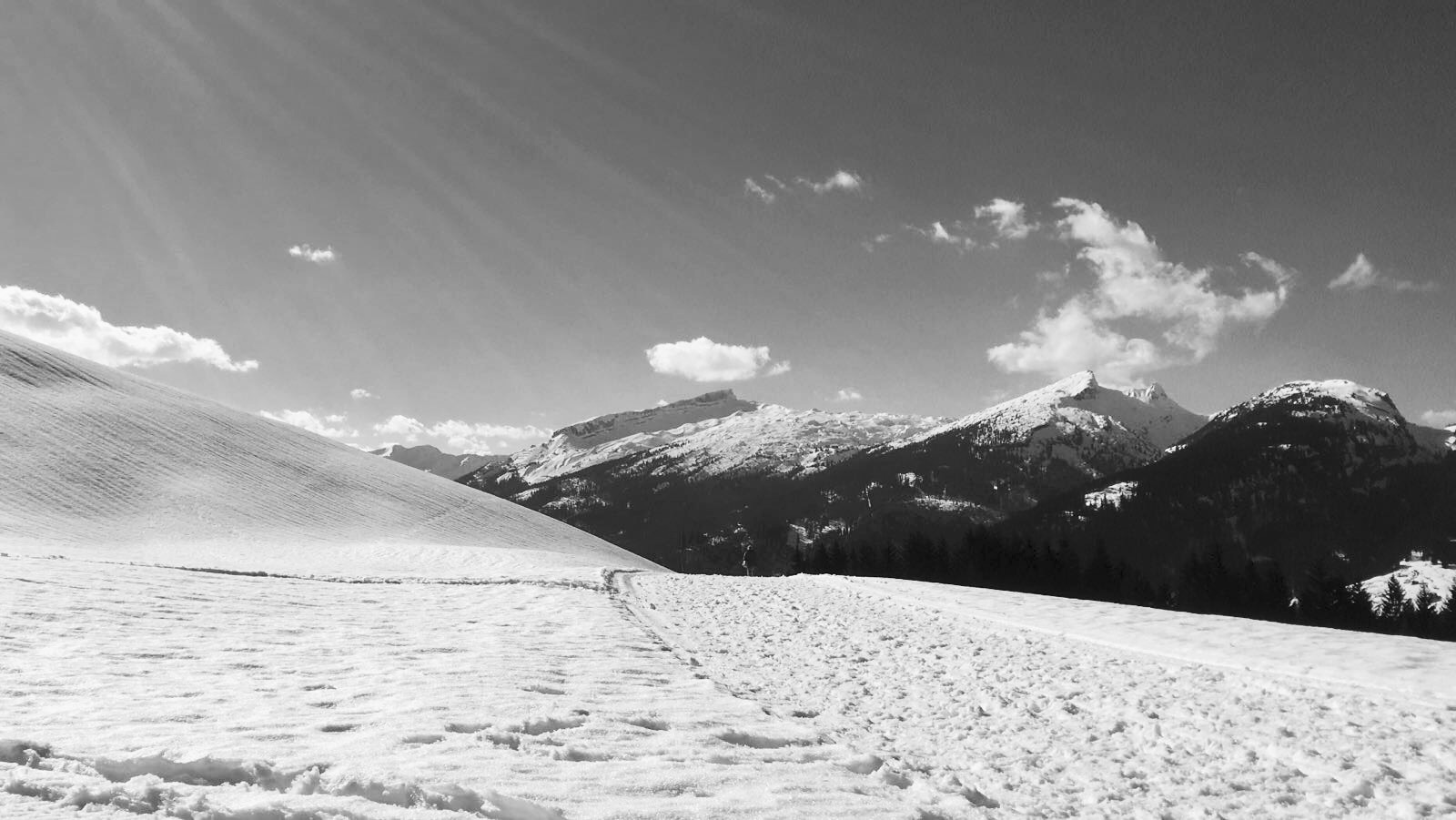 Winter in den Alpen