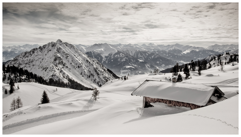 Winter in den Alpen