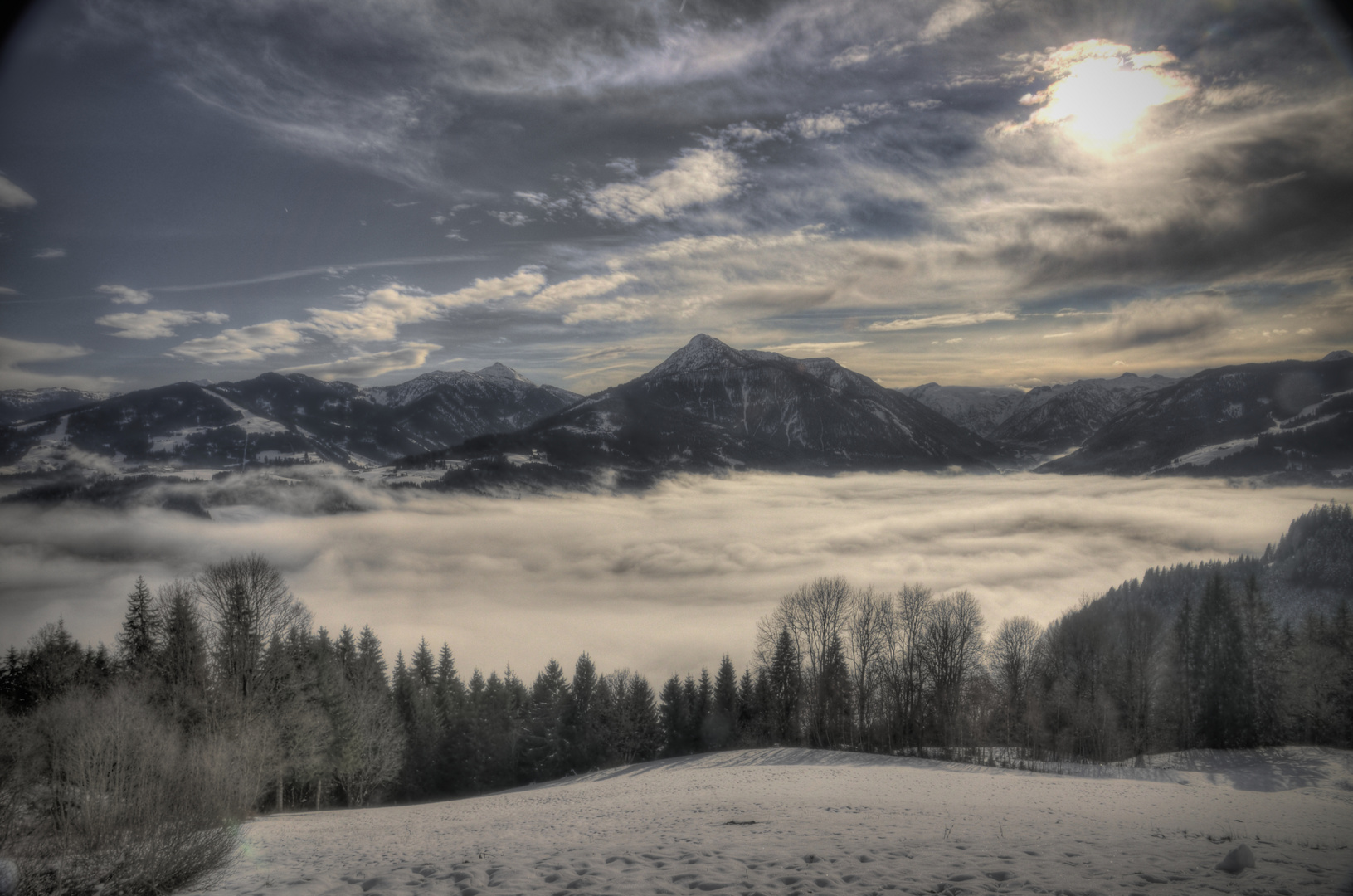 Winter in den Bergen