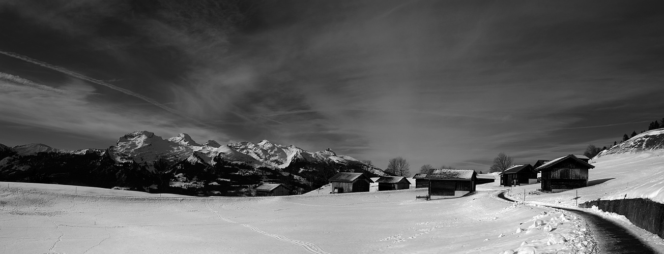 Winter in den Bergen