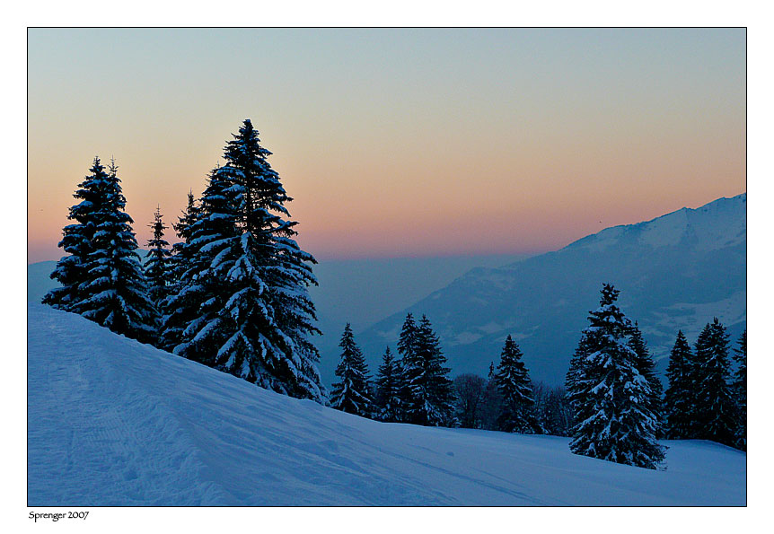 Winter in den Bergen