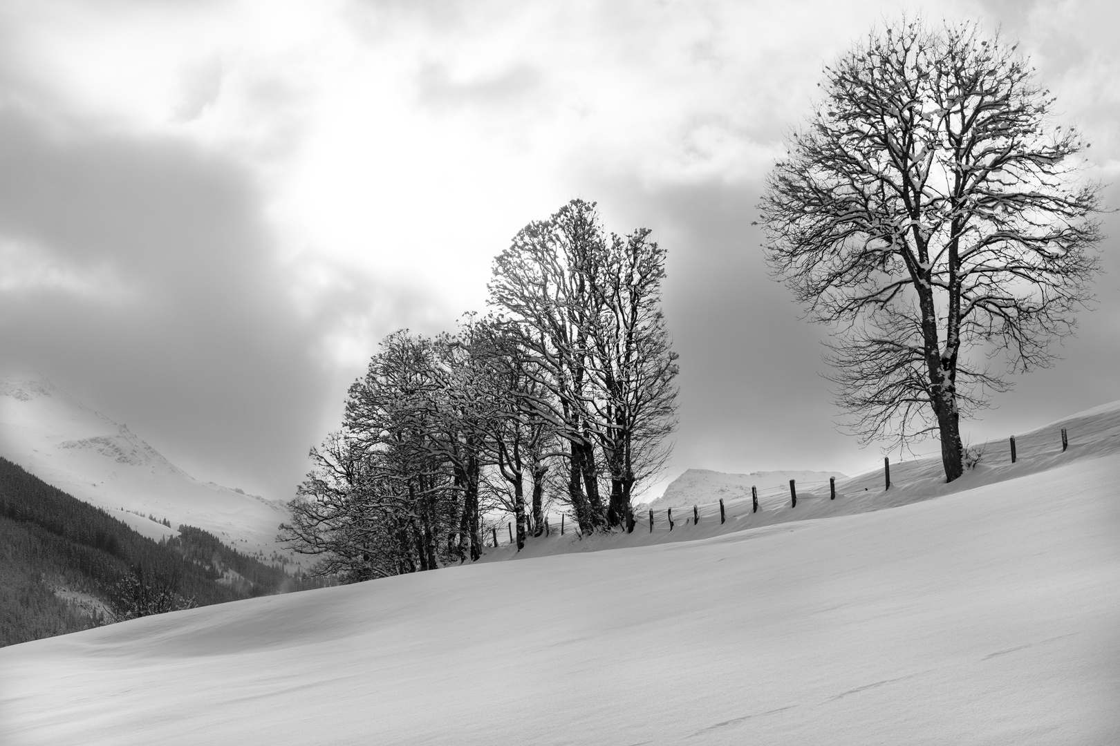 Winter in den Bergen