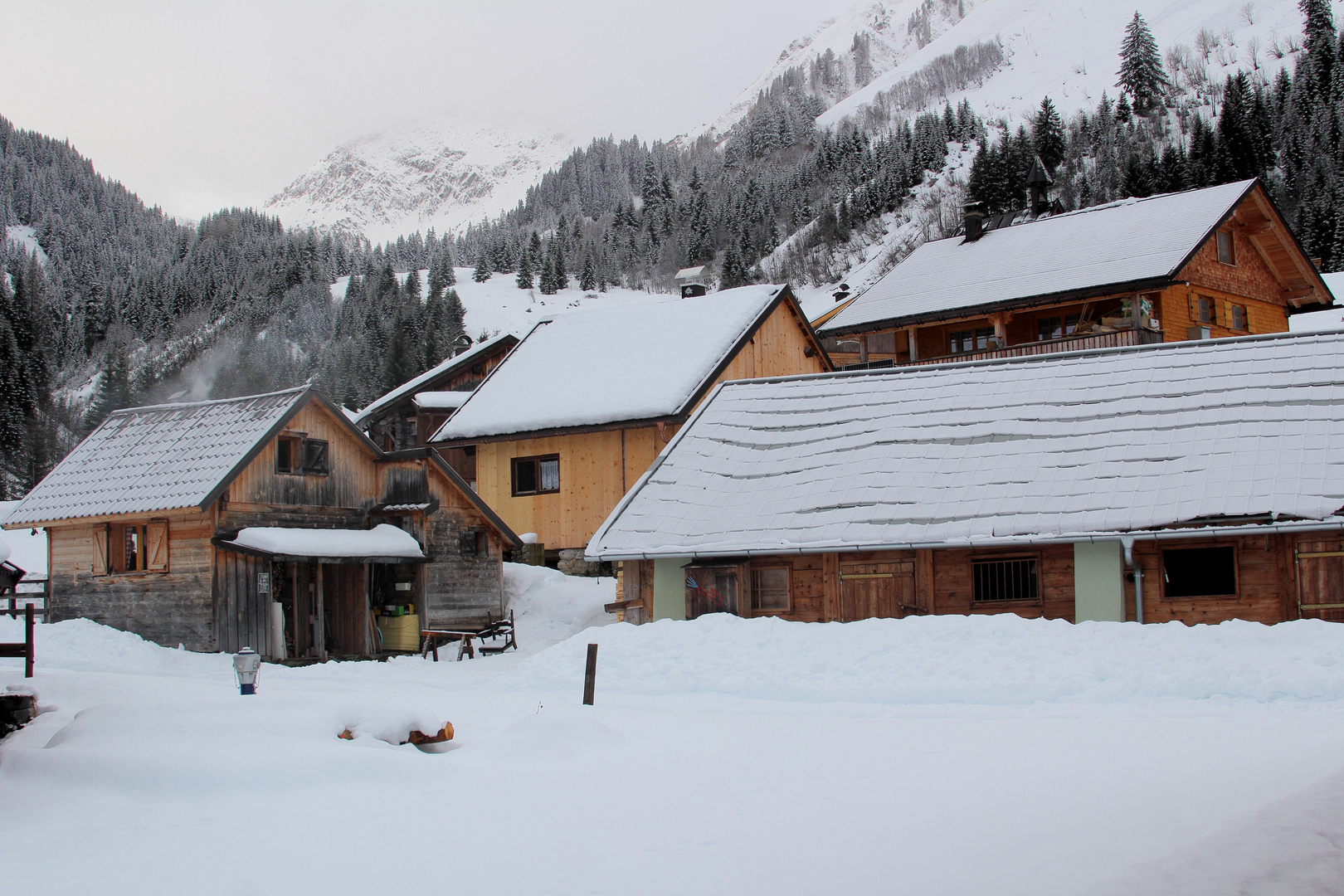 Winter in den Bergen - Alpe Fallerschein 29 12 2021