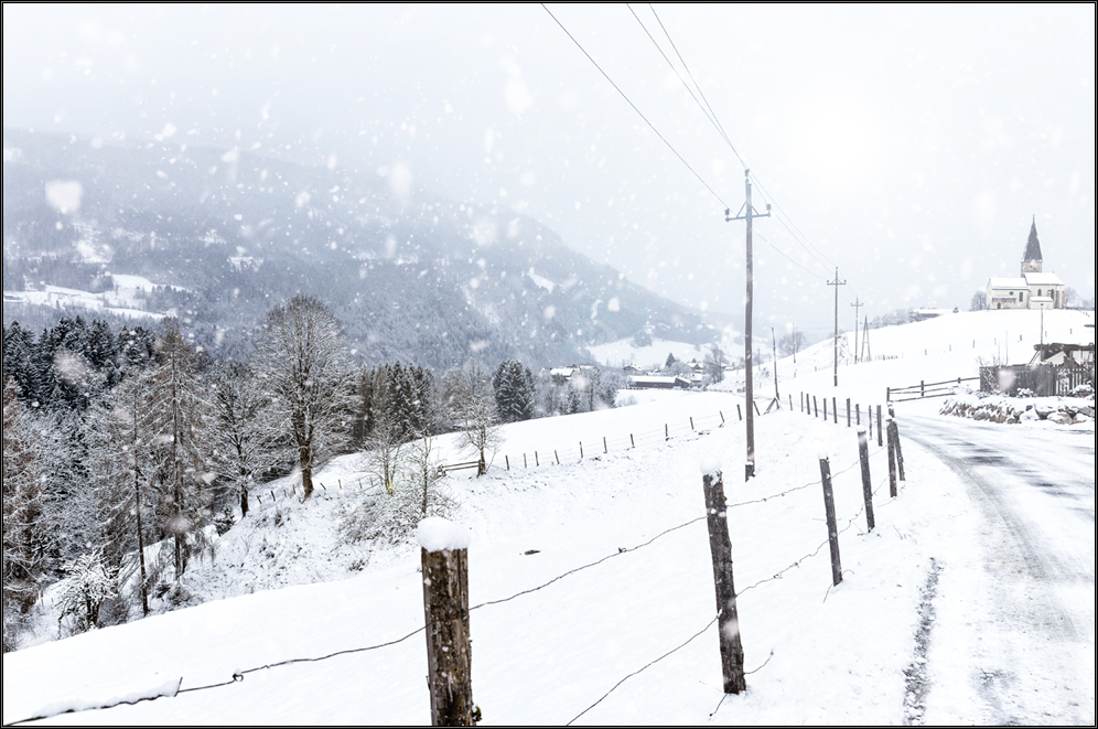 | Winter in den Bergen .