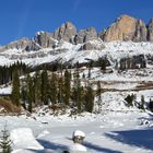 Winter in den Dolomiten - Karersee