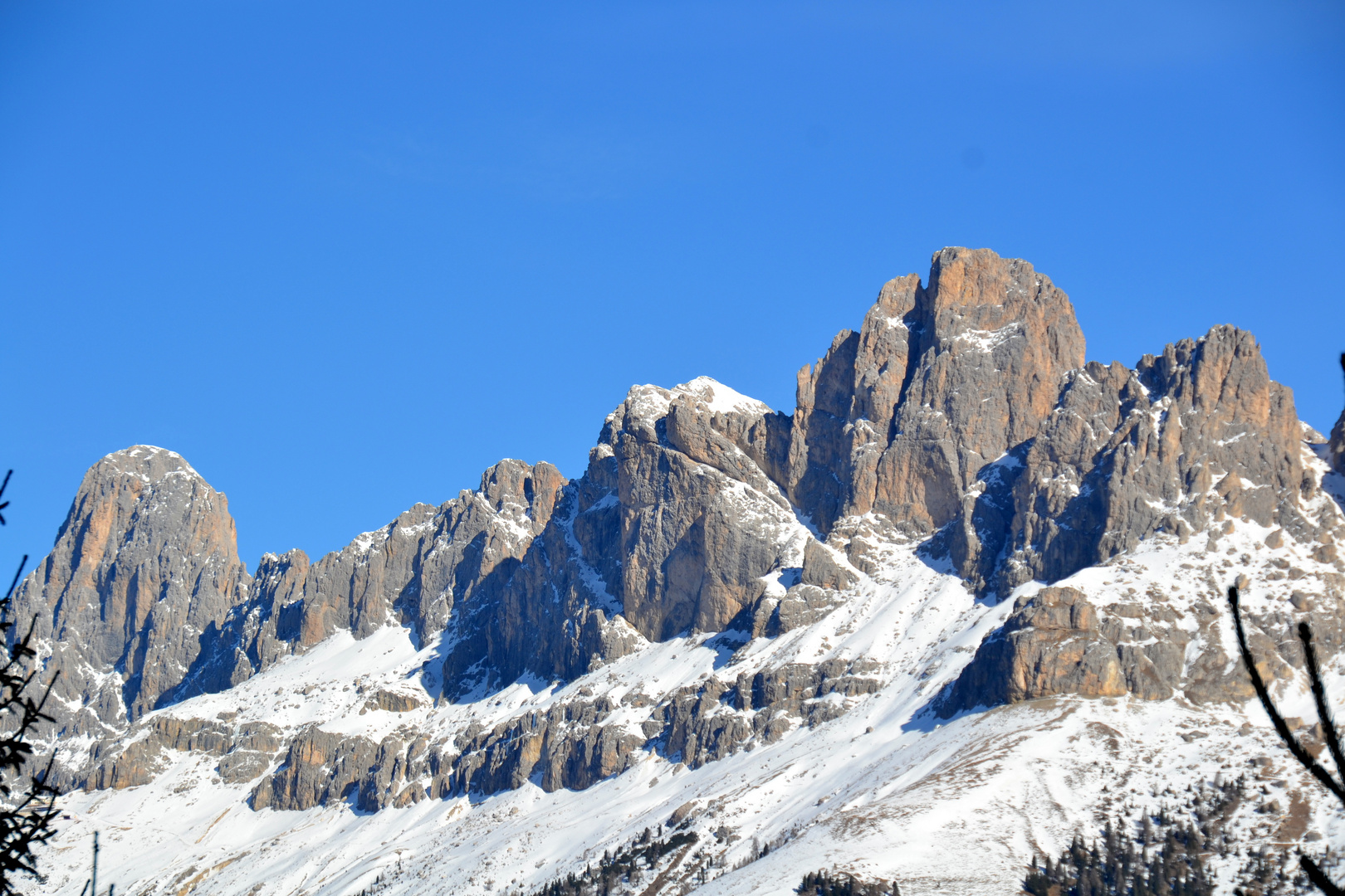 Winter in den Dolomiten - Rosengarten