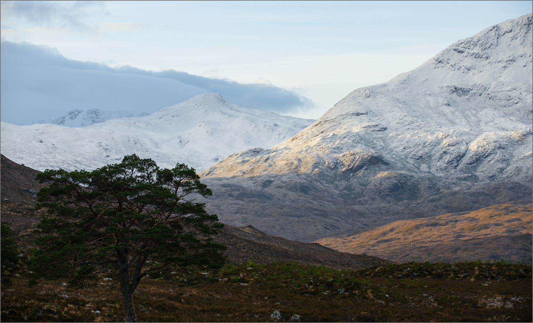 Winter in den schottischen Highlands