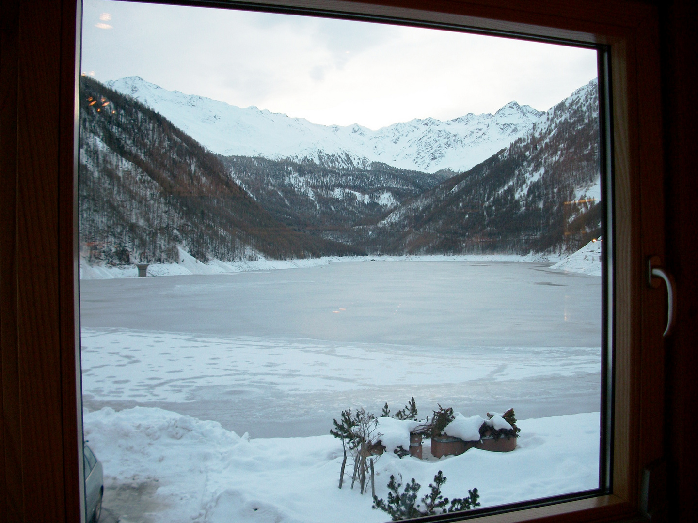 Winter in der Beachbar/Leithof