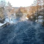 Winter in der Eifel - die Rur bei Nideggen