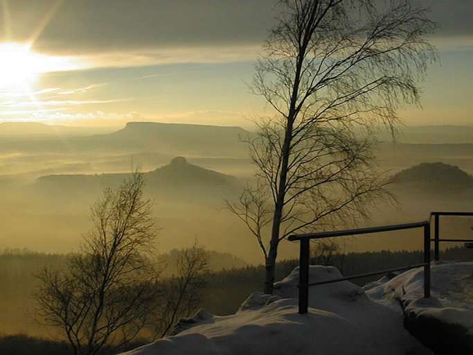 Winter in der Sächsischen Schweiz