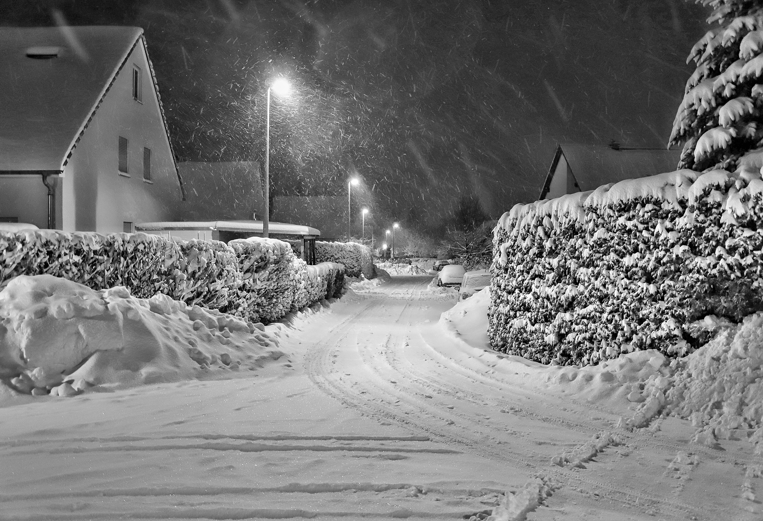 Winter in der Siedlung