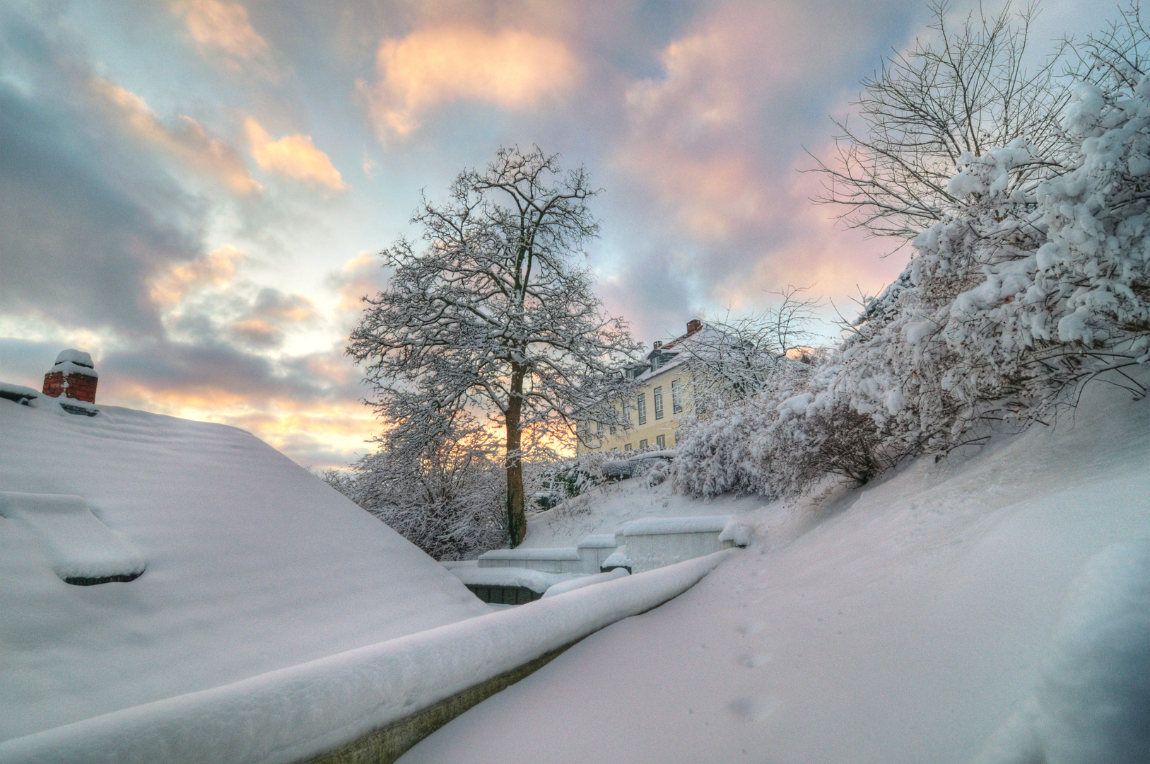 Winter in Lauenburg - Elbhang