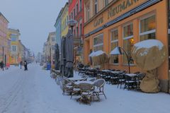 Winter in Meiningen, 4, an unserem Café