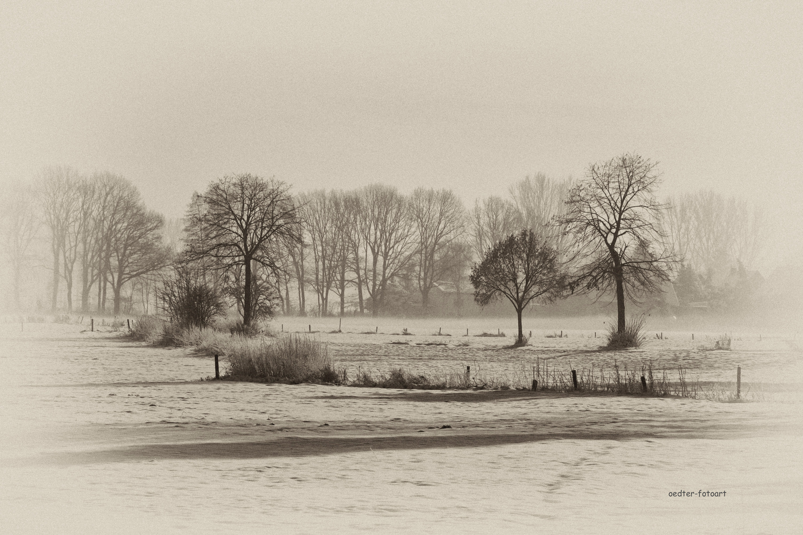 Winter in Oedt am linken Niederrhein