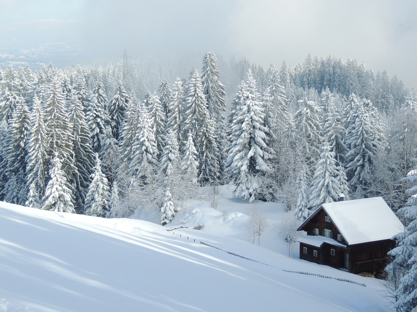 Winter in Pfaender, Austria