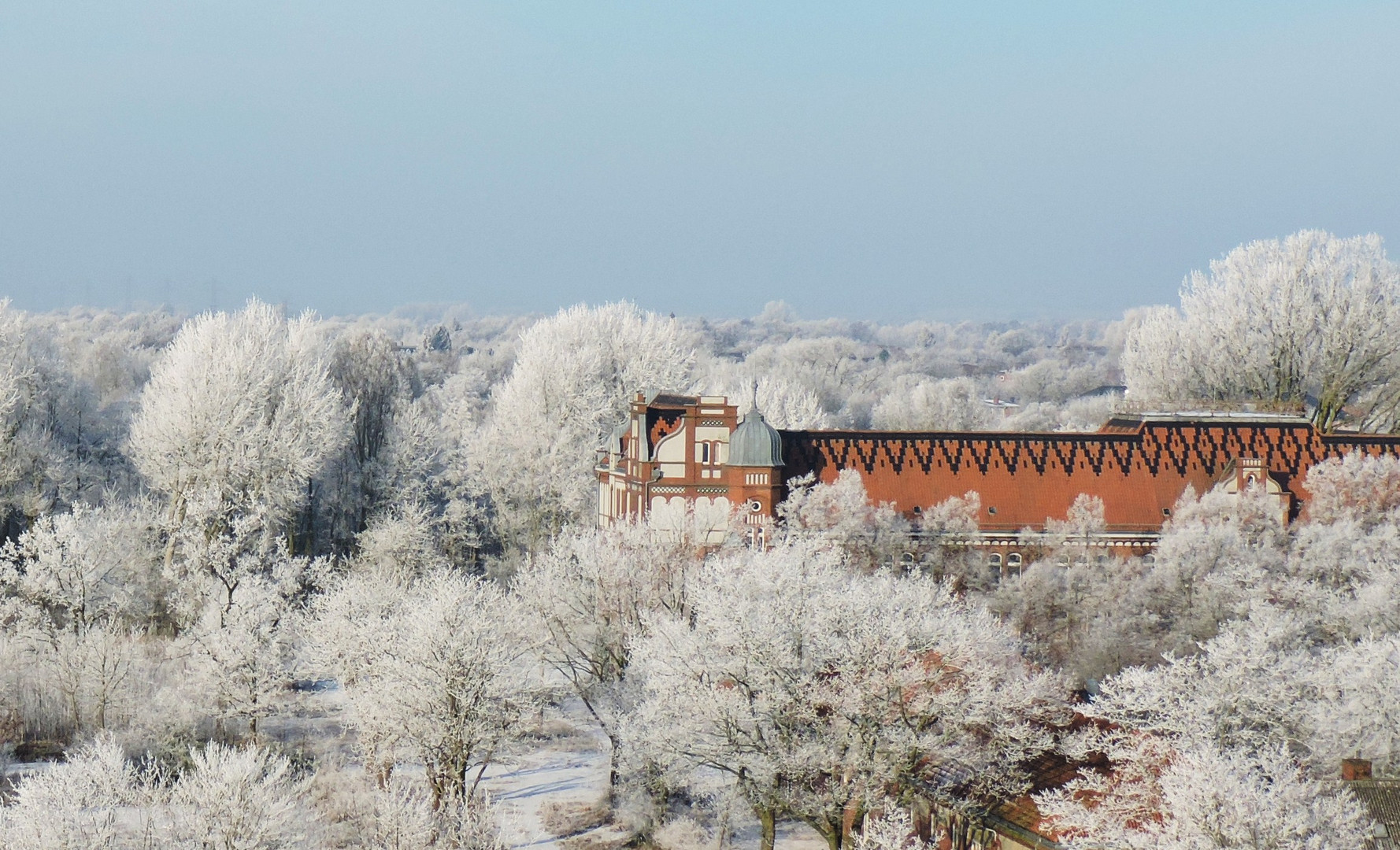 Winter in Rendsburg in Schleswig-Holstein