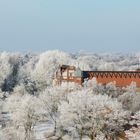 Winter in Rendsburg in Schleswig-Holstein